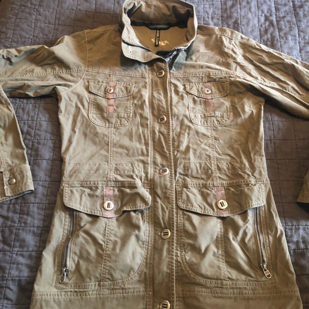Kuhl Utility Jacket Military Style Safari Lightweight Olive‎ Green Small Hiking